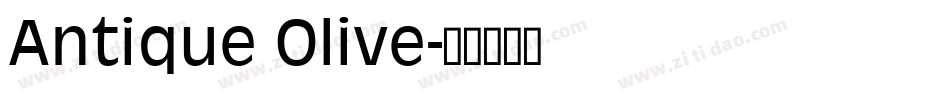 Antique Olive字体转换
